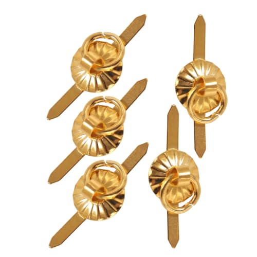 FRCOLOR 5 Stück Teiliges Miniatur Möbelgriffe Vintage Ring Pull für Puppenhaus und Modelle für Schränke und Türen Romantische Dekorationselemente von FRCOLOR