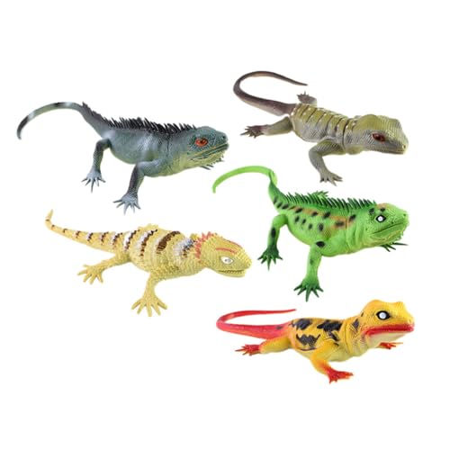 FRCOLOR 5 Stück Teiliges Realistische Eidechsen Figuren mit Soundfunktion Lebensechte Simulationstiere als Witzige Tischdekoration und Pädagogisches Kinderspielzeug Gemischt Detailreich FRCOLOR 5 Stück Teiliges Realistische Eidechsen Figuren mit Soundfunktion Lebensechte Simulationstiere als Witzige Tischdekoration und Pädagogisches Kinderspielzeug Gemischt Detailreich von FRCOLOR
