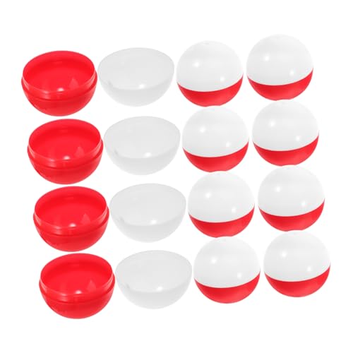 FRCOLOR 50 Stück Kunststoff Hohlkugeln zum Befüllen Drehbare Transparente Süßigkeiten Aufbewahrungsboxen Leichte Wiederverwendbare Kapseln für Partygeschenke Hochzeit und Ostern von FRCOLOR