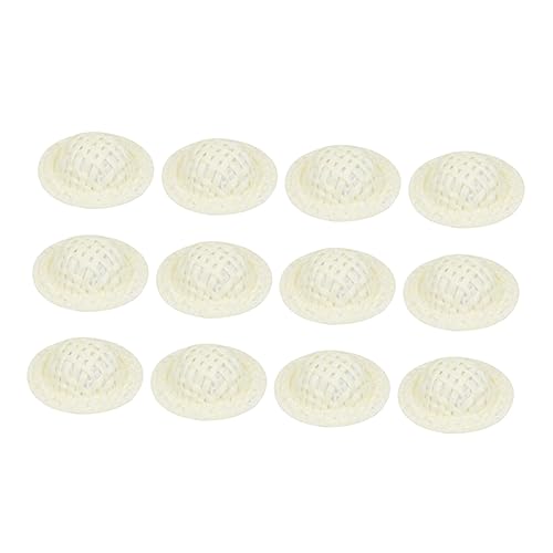 FRCOLOR 50 Stück Miniaturhüte Handwerk Puppenhüte DIY Deko für Puppen und Geeignet für Bastelprojekte und Partybedarf von FRCOLOR