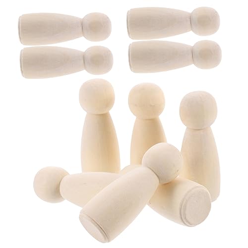 FRCOLOR 50 Stück Natürliche Unbemalte Holzpuppen Blanke Holzfiguren zum Bemalen und Basteln für DIY Dekoration Kreative Holzfiguren FRCOLOR 50 Stück Natürliche Unbemalte Holzpuppen Blanke Holzfiguren zum Bemalen und Basteln für DIY Dekoration Kreative Holzfiguren von FRCOLOR