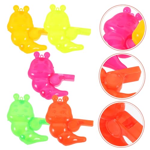 FRCOLOR 50 Stück Teiliges Party Pfeifenset Kinderparty Mitgebsel Bunte Cartoon Lustiges für Jungen Mädchen Familienfeier Zubehör von FRCOLOR