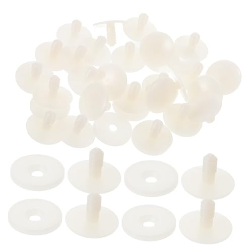 FRCOLOR 50 Stück Teiliges Puppengelenke aus Kunststoff Vielseitige DIY Zubehörteile für Puppen und Teddybären Einfache und Schnelle Montage für Bastelarbeiten und Amigurumi Herstellung von FRCOLOR