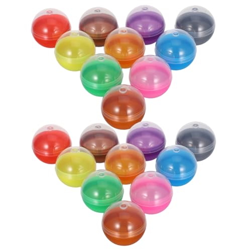 FRCOLOR 50Stücke Füllbare Runde Kapseln Bunte Transparente Plastik Kugeln für DIY Partygeschenke Spielzeugverpackung für Automaten und Kreative Bastelprojekte FRCOLOR 50Stücke Füllbare Runde Kapseln Bunte Transparente Plastik Kugeln für DIY Partygeschenke Spielzeugverpackung für Automaten und Kreative Bastelprojekte von FRCOLOR