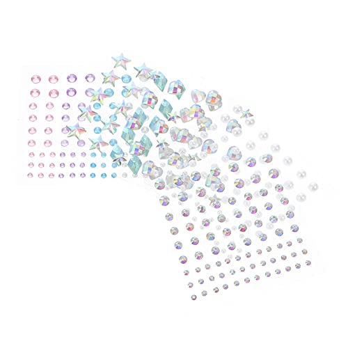 FRCOLOR 5Blätter Gesichtsjuwelen Aufkleber für Mädchen Strass Ohrringe Sticker mit Verschiedenen Designs Einfach Anzuwenden Entfernen für Kreative Makeup FRCOLOR 5Blätter Gesichtsjuwelen Aufkleber für Mädchen Strass Ohrringe Sticker mit Verschiedenen Designs Einfach Anzuwenden Entfernen für Kreative Makeup von FRCOLOR