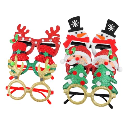 FRCOLOR 6 Paare Weihnachtsbrillen Rahmen Lustige Partybrille Weihnachtsdekoration Verschiedene Motive für Erwachsene Familienfest Weihnachten Feier Zubehör FRCOLOR 6 Paare Weihnachtsbrillen Rahmen Lustige Partybrille Weihnachtsdekoration Verschiedene Motive für Erwachsene Familienfest Weihnachten Feier Zubehör von FRCOLOR