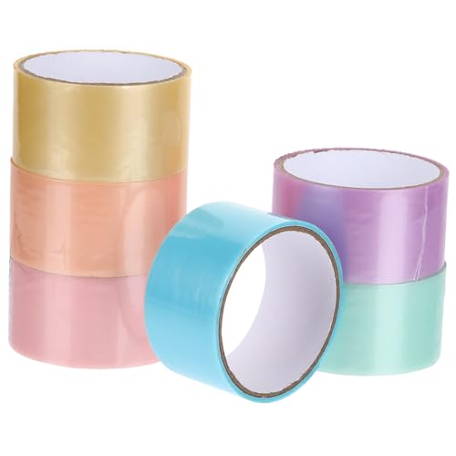 FRCOLOR 6 Rollen Farbige Sticky Ball Tape Klebeband zum Dekorieren und Stressabbau für Erwachsene Tragbar und Leicht zum Basteln und Entspannen FRCOLOR 6 Rollen Farbige Sticky Ball Tape Klebeband zum Dekorieren und Stressabbau für Erwachsene Tragbar und Leicht zum Basteln und Entspannen von FRCOLOR