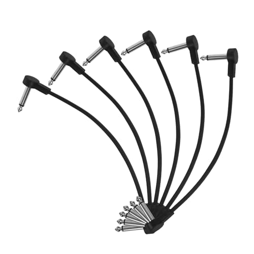 FRCOLOR 6 Stück Gitarren Patchkabel Instrumentenverbindungskabel für Effektpedale Langlebig und Geräuschlos für Musiker und Studioanwendungen FRCOLOR 6 Stück Gitarren Patchkabel Instrumentenverbindungskabel für Effektpedale Langlebig und Geräuschlos für Musiker und Studioanwendungen von FRCOLOR