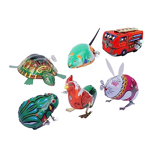FRCOLOR 6 Stück Teiliges Aufziehspielzeug Blechspielzeug Tiere für Lustige Uhrwerkspielzeuge Geeignet für Partys Mitgebsel Zufällige Designs Zufällige Farbe Zufällige Farbe FRCOLOR 6 Stück Teiliges Aufziehspielzeug Blechspielzeug Tiere für Lustige Uhrwerkspielzeuge Geeignet für Partys Mitgebsel Zufällige Designs Zufällige Farbe Zufällige Farbe von FRCOLOR
