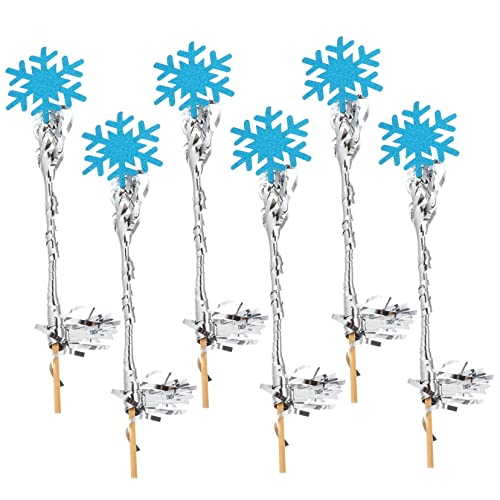 FRCOLOR 6 Stück Teiliges Dekorative Feenstäbe mit Blauen Schneeflocken Leichte Holzstäbe als Hochzeit Foto Requisiten und Party Deko Vielseitige Zauberstäbe für Festliche Anlässe FRCOLOR 6 Stück Teiliges Dekorative Feenstäbe mit Blauen Schneeflocken Leichte Holzstäbe als Hochzeit Foto Requisiten und Party Deko Vielseitige Zauberstäbe für Festliche Anlässe von FRCOLOR