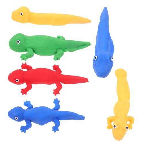 FRCOLOR 6 Stück Teiliges Elastische Finger Spielzeuge mit Tiermotiven Lustiges Schleuderspielzeug für Party Mitgebsel Wiederverwendbar und Wasserwaschbar für Geburtstagsfeiern und von FRCOLOR