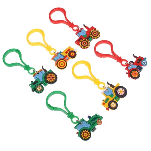 FRCOLOR 6 Stück Teiliges Fahrzeug Schlüsselanhänger Schlüsselring Bauernhof Anhänger Party Mitgebsel Rucksack Deko für Jungen Mädchen FRCOLOR 6 Stück Teiliges Fahrzeug Schlüsselanhänger Schlüsselring Bauernhof Anhänger Party Mitgebsel Rucksack Deko für Jungen Mädchen von FRCOLOR