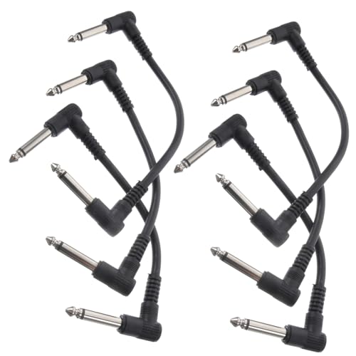 FRCOLOR 6 Stück Teiliges Gitarren Patchkabel Flaches Langlebiges Effektkabel mit PVC Mantel Robustes Adapterkabel für Gitarre Bass und Keyboard Verzugsfrei und Knickfest FRCOLOR 6 Stück Teiliges Gitarren Patchkabel Flaches Langlebiges Effektkabel mit PVC Mantel Robustes Adapterkabel für Gitarre Bass und Keyboard Verzugsfrei und Knickfest von FRCOLOR