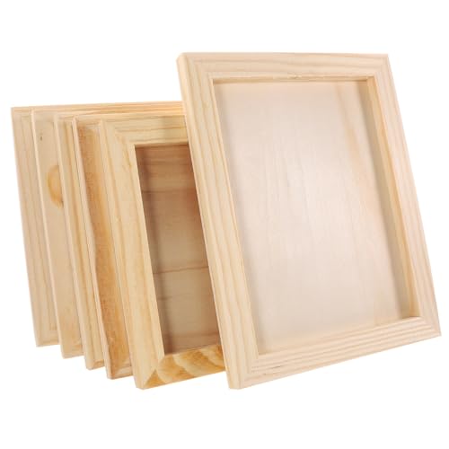 FRCOLOR 6 Stück Teiliges Holz Bilderrahmen Bemalen DIY Clay Picture Frames Rechteckige Kleine Holzrahmen Naturbelassen Unvollendete Bastelrahmen für Kunstprojekte FRCOLOR 6 Stück Teiliges Holz Bilderrahmen Bemalen DIY Clay Picture Frames Rechteckige Kleine Holzrahmen Naturbelassen Unvollendete Bastelrahmen für Kunstprojekte von FRCOLOR