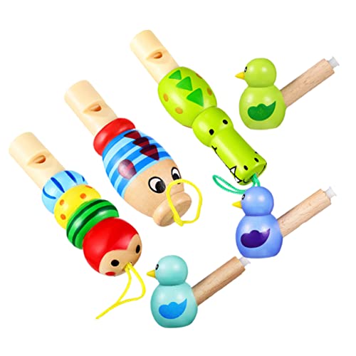FRCOLOR 6 Stück Teiliges Set Cartoon Tier Pfeifen für Lustige Musikinstrumente Rhythmus und Musikalischem Interesse Partyaccessoires von FRCOLOR