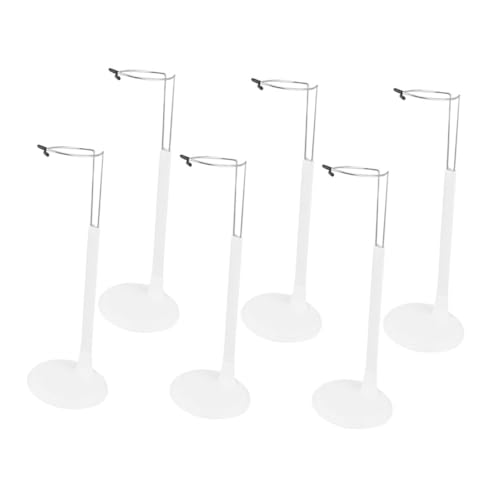 FRCOLOR 6 Stück Teiliges Verstellbares Puppenständer aus Robustem und Kunststoff Stabiler Doll Holder für Figuren als Doll Display Stand zur Präsentation von Puppen und Actionfiguren in von FRCOLOR