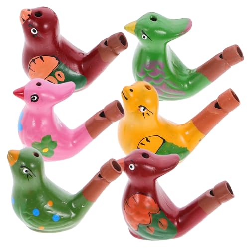 FRCOLOR 6 Stück Teiliges Vogelpfeifen aus Keramik Bunt Kleine Wasservogel Geräuschemacher als Party Gastgeschenke Spielerisches Lernspielzeug für Mädchen und Jungen FRCOLOR 6 Stück Teiliges Vogelpfeifen aus Keramik Bunt Kleine Wasservogel Geräuschemacher als Party Gastgeschenke Spielerisches Lernspielzeug für Mädchen und Jungen von FRCOLOR