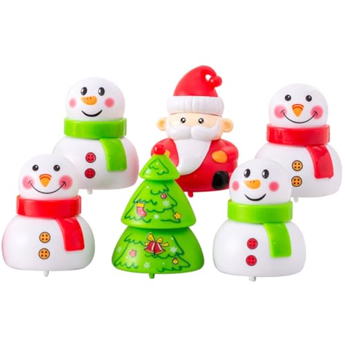 FRCOLOR 6 Stück Teiliges Weihnachts-aufziehspielzeug mit Cartoon-motiven Lustige Rückziehautos für Sicher und Robust Xmas Party Ornament und für Jungen und Mädchen FRCOLOR 6 Stück Teiliges Weihnachts-aufziehspielzeug mit Cartoon-motiven Lustige Rückziehautos für Sicher und Robust Xmas Party Ornament und für Jungen und Mädchen von FRCOLOR