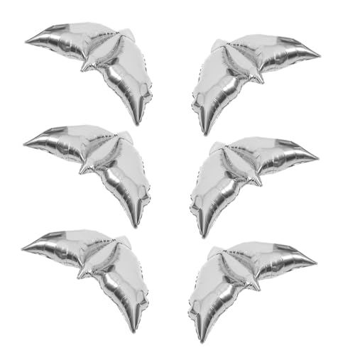 FRCOLOR 6 Stück Weiße Tauben Folienballons Elegante Party Dekoration Wetterfeste Geburtstags und Hochzeitsballons Symbolisierend für Gartenfeiern und Jubiläen von FRCOLOR