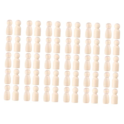 FRCOLOR 60 Stück DIY Holzfiguren Teiliges Unbemalte Peg Dolls zum Malen Kreatives Basteln für Rollenspiele und Kunstprojekte Robustes Glattes Holz für Langlebigen Spaß FRCOLOR 60 Stück DIY Holzfiguren Teiliges Unbemalte Peg Dolls zum Malen Kreatives Basteln für Rollenspiele und Kunstprojekte Robustes Glattes Holz für Langlebigen Spaß von FRCOLOR