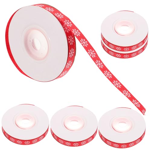 FRCOLOR 6Rollen Weihnachtliches Geschenkband Dekoband Geschenkverpackung Für Festliche Anlässe Für Weihnachten von FRCOLOR