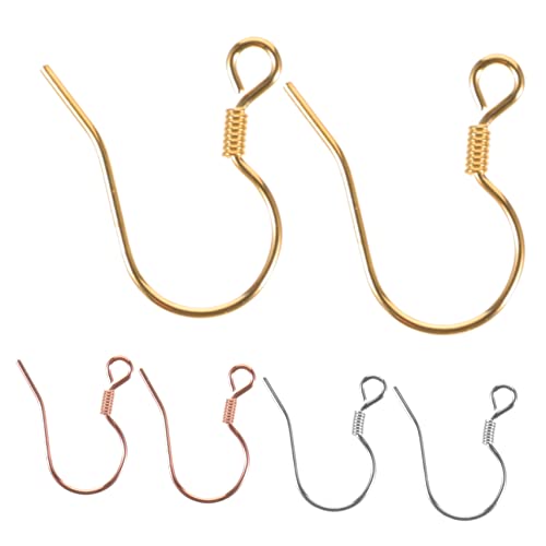 FRCOLOR 6Stücke Ohrringhaken Teilig Handgefertigte DIY Ohrring Vorräte Silber Roségoldfarben für Kreative Schmuckherstellung Designs FRCOLOR 6Stücke Ohrringhaken Teilig Handgefertigte DIY Ohrring Vorräte Silber Roségoldfarben für Kreative Schmuckherstellung Designs von FRCOLOR