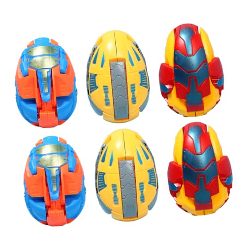 FRCOLOR 6Stücke Teiliges Dinosaurier Ei Spielzeugset Verformungsdinosaurier für Lebendigen Farben und Interessanten Funktionen für Geburtstagsgeschenke und Kreatives FRCOLOR 6Stücke Teiliges Dinosaurier Ei Spielzeugset Verformungsdinosaurier für Lebendigen Farben und Interessanten Funktionen für Geburtstagsgeschenke und Kreatives von FRCOLOR