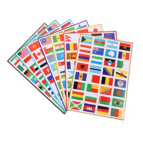 FRCOLOR 7 Blätter Teilige Wasserdichte Wm Gesicht Flaggen Aufkleber Praktische Temporäre Nationalflaggen Sticker Vielseitige PVC Dekoration für Schule Möbel Fenster Scrapbook FRCOLOR 7 Blätter Teilige Wasserdichte Wm Gesicht Flaggen Aufkleber Praktische Temporäre Nationalflaggen Sticker Vielseitige PVC Dekoration für Schule Möbel Fenster Scrapbook von FRCOLOR