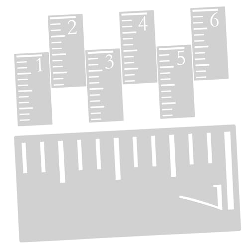 FRCOLOR 7 Stück Teiliges Wachstumsdiagramm Schablonen aus Kunststoff Wiederverwendbare Messvorlage mit Präzisem Maßstab für Kinderzimmer Wanddekoration Vielseitig für Malen Basteln und FRCOLOR 7 Stück Teiliges Wachstumsdiagramm Schablonen aus Kunststoff Wiederverwendbare Messvorlage mit Präzisem Maßstab für Kinderzimmer Wanddekoration Vielseitig für Malen Basteln und von FRCOLOR