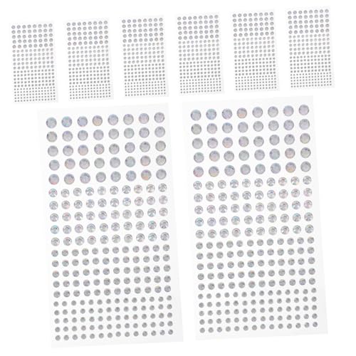 FRCOLOR 8 Blatt Selbstklebende Strasssteine in Funkelnde Gesichtsschmuck Aufkleber für Make up DIY Körper Nagelkunst Hautfreundliche Langlebige Glitzersteine für Festival und Party FRCOLOR 8 Blatt Selbstklebende Strasssteine in Funkelnde Gesichtsschmuck Aufkleber für Make up DIY Körper Nagelkunst Hautfreundliche Langlebige Glitzersteine für Festival und Party von FRCOLOR