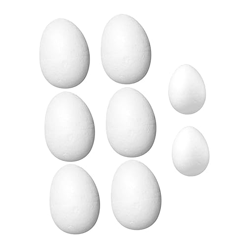 FRCOLOR 8 Stück Teiliges Ei Modelle aus Schaumstoff für Osterdekoration DIY Basteln Kreativitätstraining als Party Deko und von FRCOLOR