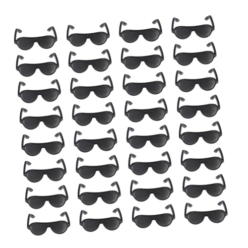 FRCOLOR 80 Stück Teiliges Mini Sonnenbrillen aus Puppen Zubehör für Schwarze Mini Brillen für Puppenhaus Dekoration und Kreatives Ankleiden FRCOLOR 80 Stück Teiliges Mini Sonnenbrillen aus Puppen Zubehör für Schwarze Mini Brillen für Puppenhaus Dekoration und Kreatives Ankleiden von FRCOLOR