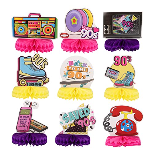 FRCOLOR 9Stücke Teiliges Retro Jahre Party Waben Mittelstück Tischdekorationen für Disco Feiern Langlebige und Kreative Honigwaben für Unvergessliche FRCOLOR 9Stücke Teiliges Retro Jahre Party Waben Mittelstück Tischdekorationen für Disco Feiern Langlebige und Kreative Honigwaben für Unvergessliche von FRCOLOR