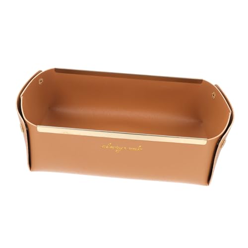 FRCOLOR Ablagefach aus Leder Organisatoren Schmuck Tabletts mit für Desktop-Schmuck-Organizer Schmucktablett Desktop-Ablagefach Schreibtischablage Legierung Light Brown FRCOLOR Ablagefach aus Leder Organisatoren Schmuck Tabletts mit für Desktop-Schmuck-Organizer Schmucktablett Desktop-Ablagefach Schreibtischablage Legierung Light Brown von FRCOLOR