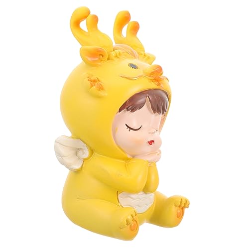 FRCOLOR Adorable Resin Drachenfigur Tischdekoration Langlebig Süßes Ornament für Kinderzimmer Desktop Deko für Geburtstag und Neujahr FRCOLOR Adorable Resin Drachenfigur Tischdekoration Langlebig Süßes Ornament für Kinderzimmer Desktop Deko für Geburtstag und Neujahr von FRCOLOR