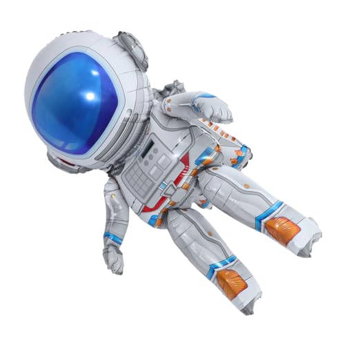 FRCOLOR Astronaut Folienballon Gold Großer Weltraum Geburtstagsballon Leichte Partydekoration für Jungen Geeignet für Helium und Luft für Space Themenfeier und Kindergeburtstag von FRCOLOR
