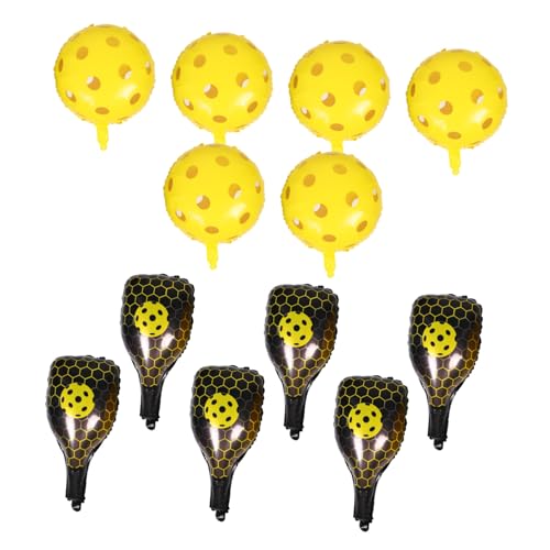 FRCOLOR Aufblasbare Pickleball Paddle Ballons Aluminium Folienballons Sportliche Geburtstagsdeko Gelbe Ballons für Themenpartys und Outdoor Spiele FRCOLOR Aufblasbare Pickleball Paddle Ballons Aluminium Folienballons Sportliche Geburtstagsdeko Gelbe Ballons für Themenpartys und Outdoor Spiele von FRCOLOR