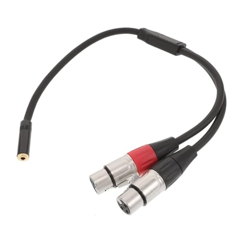 FRCOLOR Balanced Stereo Y Kabel Trs Dual Xlr Male Hochwertiges Mikrofonkabel mit Effektiver Störabschirmung für Optimale Audioübertragung für Aufnahmegeräte von FRCOLOR