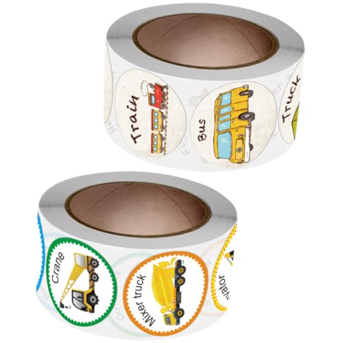 FRCOLOR Belohnungsaufkleber für Kinder 2 Rollen mit Fahrzeugmotiven Selbstklebende Sticker für Schule und Partys Dekorative Aufkleber für Lehrer und Eltern FRCOLOR Belohnungsaufkleber für Kinder 2 Rollen mit Fahrzeugmotiven Selbstklebende Sticker für Schule und Partys Dekorative Aufkleber für Lehrer und Eltern von FRCOLOR