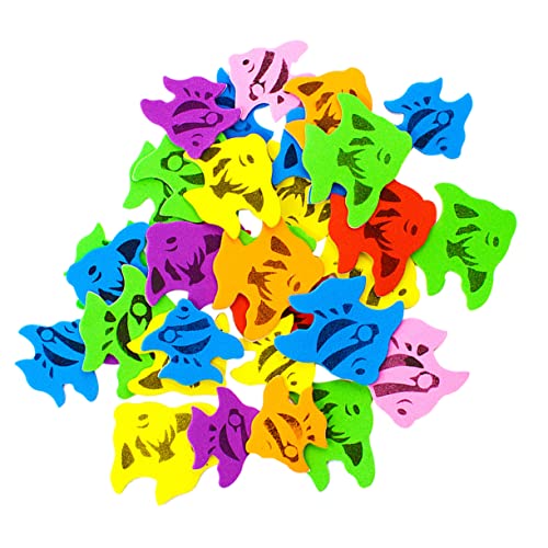 FRCOLOR Bunte Fischform Aufkleber Selbstklebende Eva Sticker für DIY Projekte und Bastelarbeiten der Schule Pack Sicher und Einfach zu Verwenden FRCOLOR Bunte Fischform Aufkleber Selbstklebende Eva Sticker für DIY Projekte und Bastelarbeiten der Schule Pack Sicher und Einfach zu Verwenden von FRCOLOR