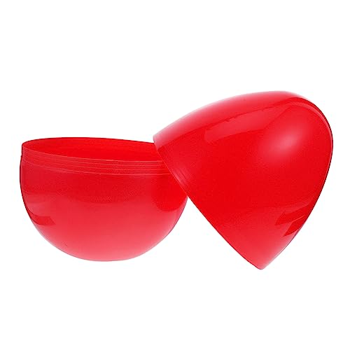 FRCOLOR Dekorative Aufbewahrungsbox aus Eiförmige Geschenkverpackung für Osterdeko Partyornament Vielseitig für Festtagsdekoration und Geschenkverpackung Rot von FRCOLOR