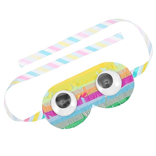 FRCOLOR Dekorative Spiel Augenbinde für Pinata Spiel Lustige Bequeme Augenmaske für Kindergeburtstag Party Gastgeschenk Verstellbar Farbenfroh und Praktisch von FRCOLOR