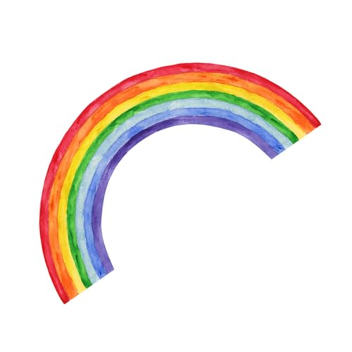 FRCOLOR Einstellbarer Wasserfarben Regenbogen Wandsticker Selbstklebende Wanddeko für Kinderzimmer Material Einfache Anwendung Entfernung Teiliges Set für Kreative Raumgestaltung von FRCOLOR