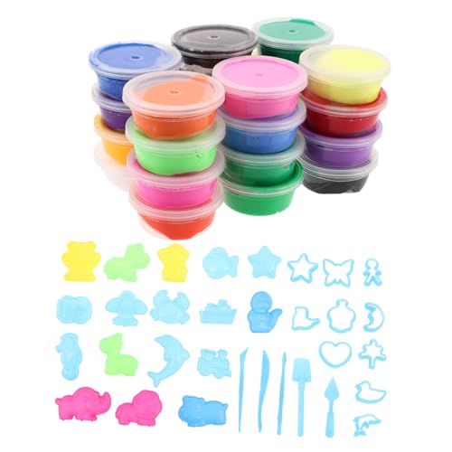 FRCOLOR Farbiger Schlammset für Ton für modelliermasse Formtet -Kit Modelliermasse Nicht- Modellierungsschon farbiger luftgetrockneter Ton Plastik von FRCOLOR