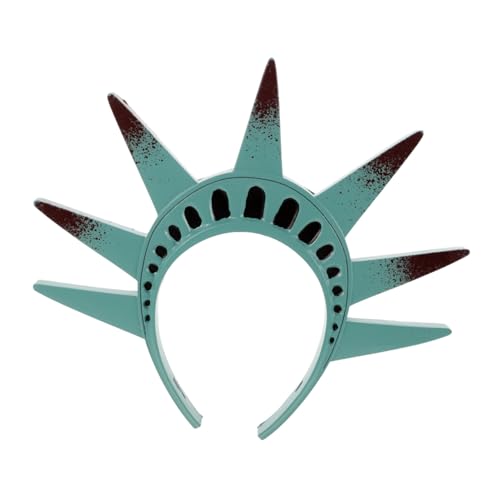 FRCOLOR Freiheitsstatue Stirnband Krone Haarreif für Halloween Cosplay Kostüm Patriotic Haarband für Erwachsene Bequemer Sitz Detailreiche Statue Kopfbedeckung von FRCOLOR