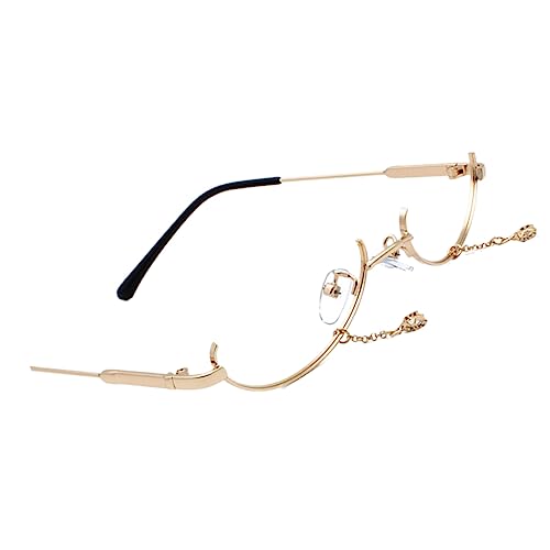 FRCOLOR Funny Glasses Linsen für Partys Festivals Karneval Kreative Metall Brille mit Goldenem Rahmen Leicht Komfortabel Foto FRCOLOR Funny Glasses Linsen für Partys Festivals Karneval Kreative Metall Brille mit Goldenem Rahmen Leicht Komfortabel Foto von FRCOLOR