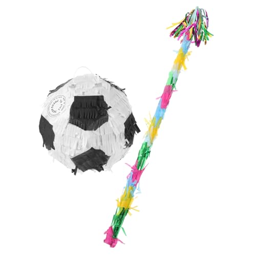 FRCOLOR Fußball Pinata Teilig mit Traditionelle Partydeko für Kindergeburtstag Mexikanisches Fiesta Zubehör zum Befüllen mit Süßigkeiten und Spielspaß von FRCOLOR