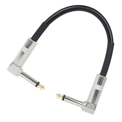 FRCOLOR Gitarreneffekt Patchkabel Metallstecker Langlebig PVC Metall Hitzebeständig Professionelle Verbindung für Effektgeräte und Bühnenperformance von FRCOLOR