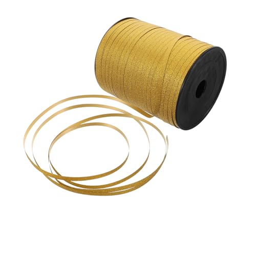 FRCOLOR Glänzendes Gold Ballonband Glitter Geschenkband für Geburtstagsdekorationen Vielseitiges Reflektierendes Holographie Band zum Basteln Ballonsichern und Partygestaltung FRCOLOR Glänzendes Gold Ballonband Glitter Geschenkband für Geburtstagsdekorationen Vielseitiges Reflektierendes Holographie Band zum Basteln Ballonsichern und Partygestaltung von FRCOLOR