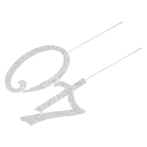 FRCOLOR Glitzernder Geburtstags-tortenstecker mit Funkelnden Strasssteinen Silberner Party-dekoration für Jubiläen und Feierlichkeiten Wiederverwendbar Einfach Einzusetzen Elegant und FRCOLOR Glitzernder Geburtstags-tortenstecker mit Funkelnden Strasssteinen Silberner Party-dekoration für Jubiläen und Feierlichkeiten Wiederverwendbar Einfach Einzusetzen Elegant und von FRCOLOR